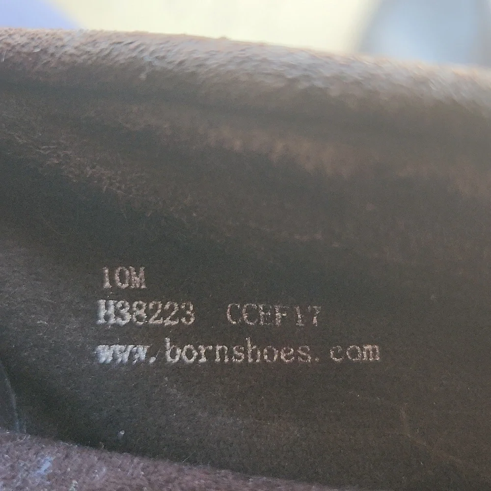 Born driving mocs men's size 10 chocolate brown leather EUC